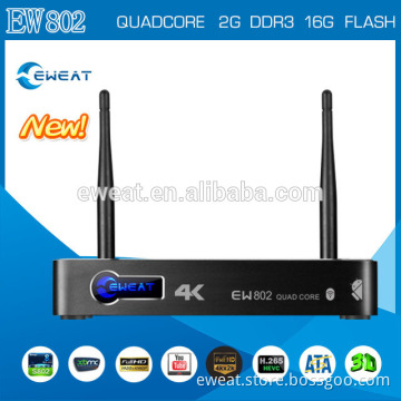 Eweat smart android4.4 tv box with XBMC preinstalled full hd 1080p porn video streaming android tv box